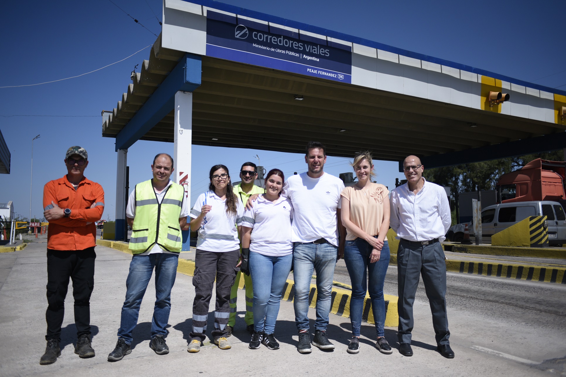 Trabajo en equipo de Corredores Viales con obras viales para Santiago del Estero.